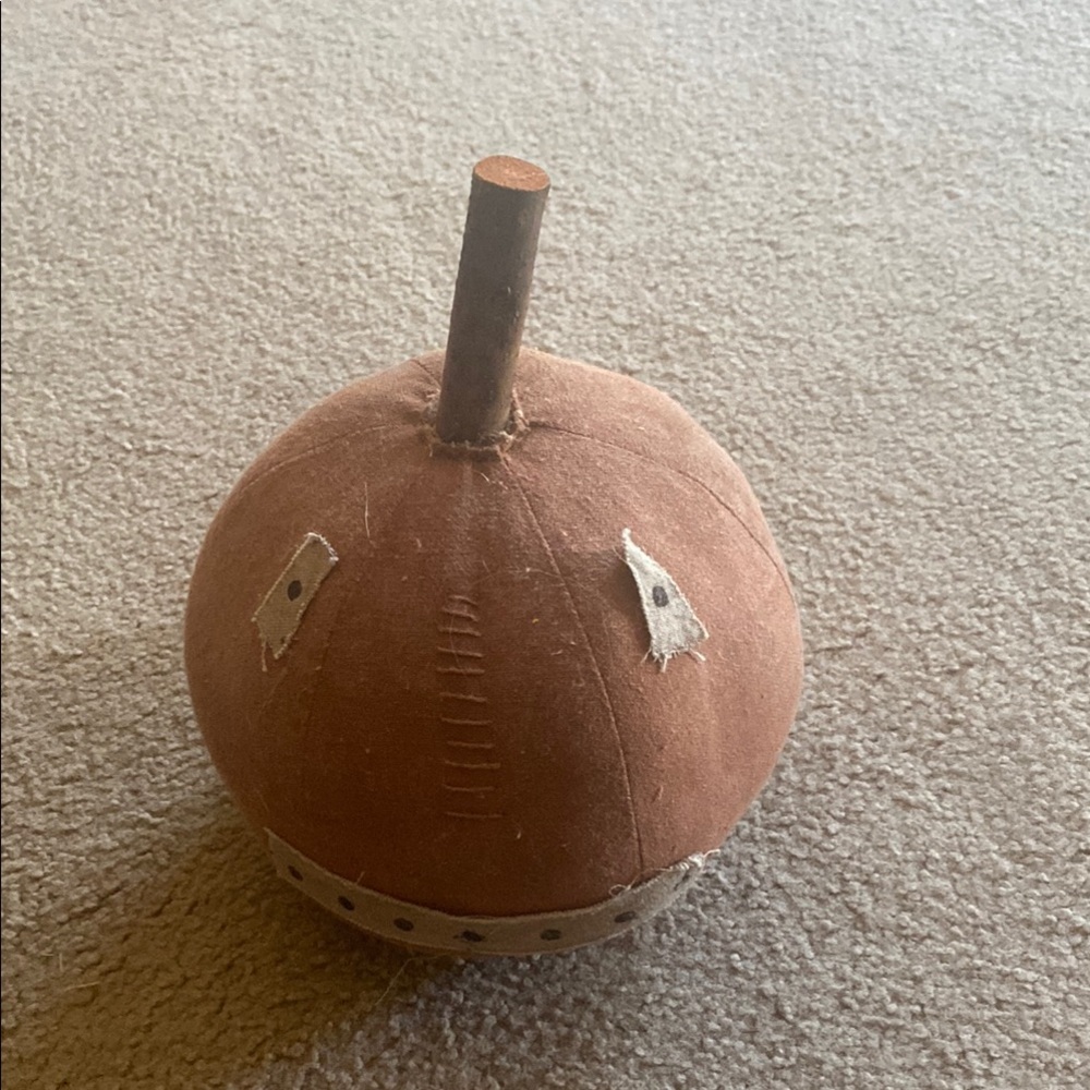 Rustic Brown Fabric Pumpkin Decor